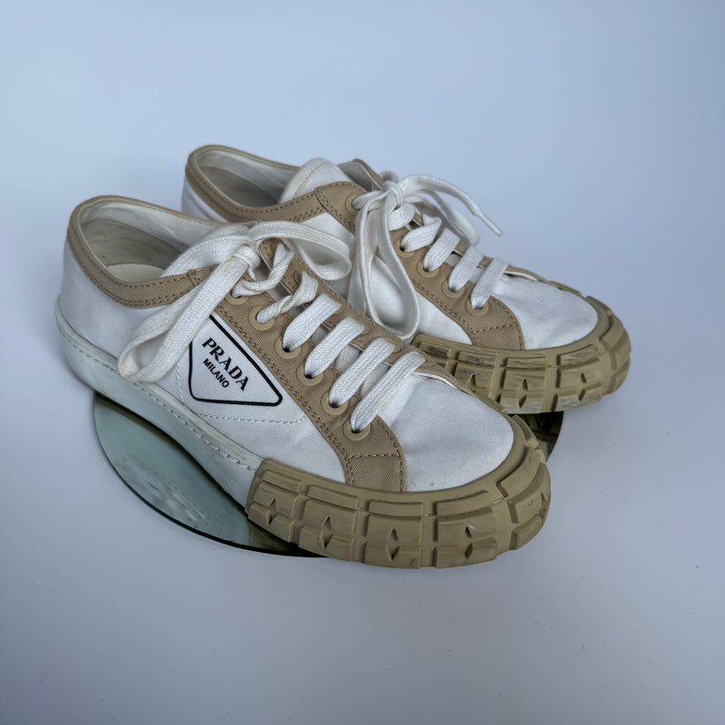 Prada Wheel gabardine Sneakers (Size 38.5 / UK5.5)