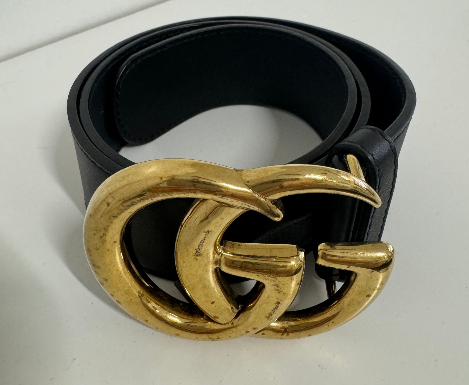 Gucci GG Marmont Black Belt Size 65 26