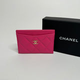 Chanel Classic Pink Caviar Card Holder