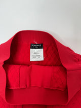 Chanel Red Co Ord Skirt and Top (Size 34/36/ UK 6/8)