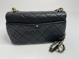 Chanel Quilted Resin Bi-Colour Chain Flap Bag