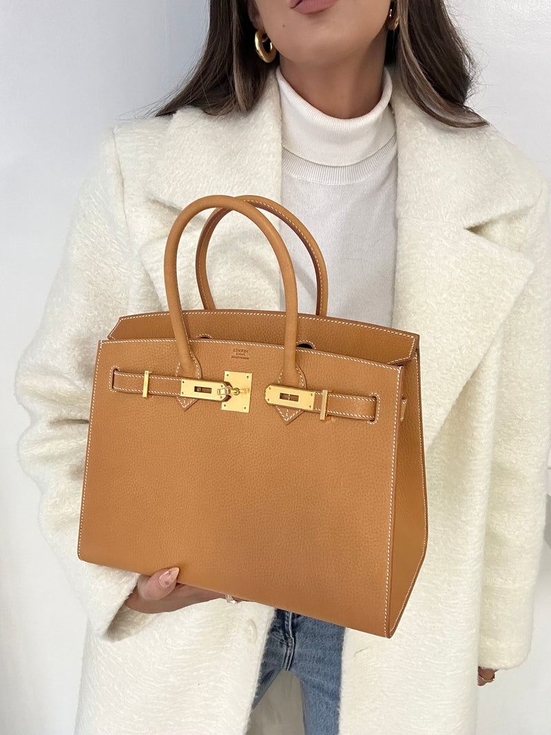 Birkin 30 best sale gold epsom