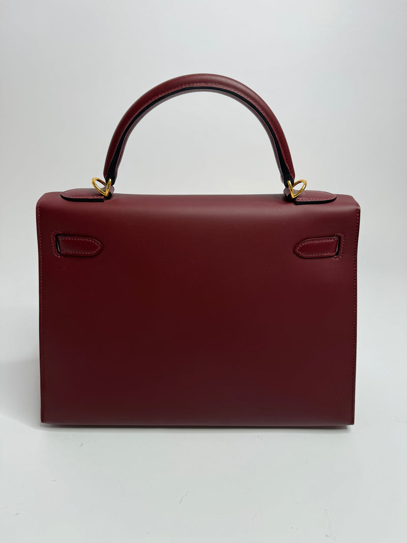 Hermès Kelly 32 In Rouge H Sombrero Leather