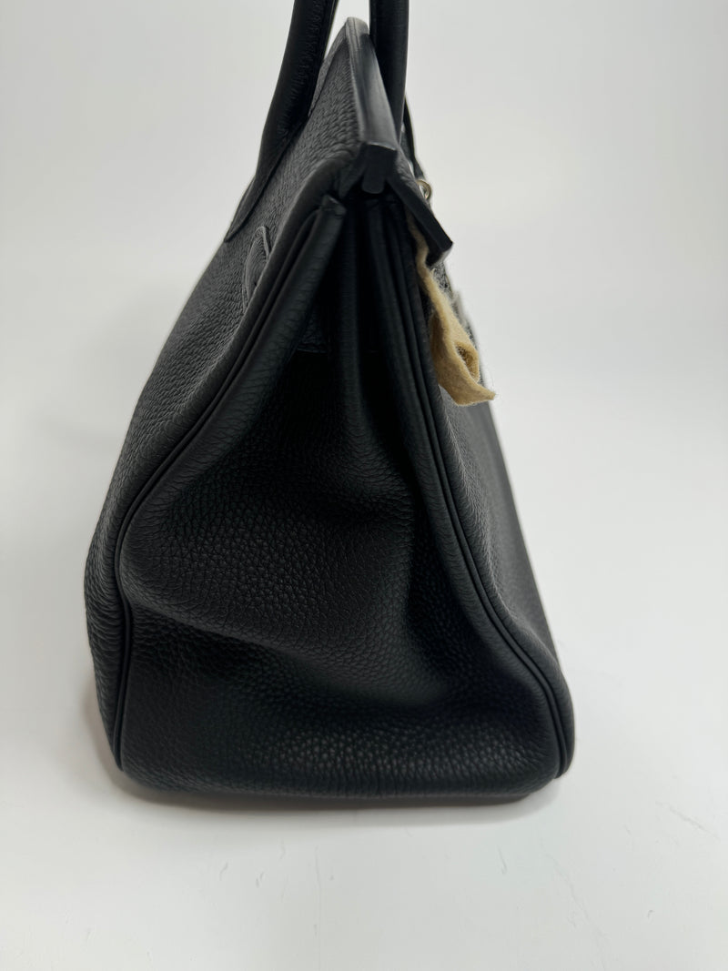Hermès Birkin 35 In Black Togo With Palladium Hardware