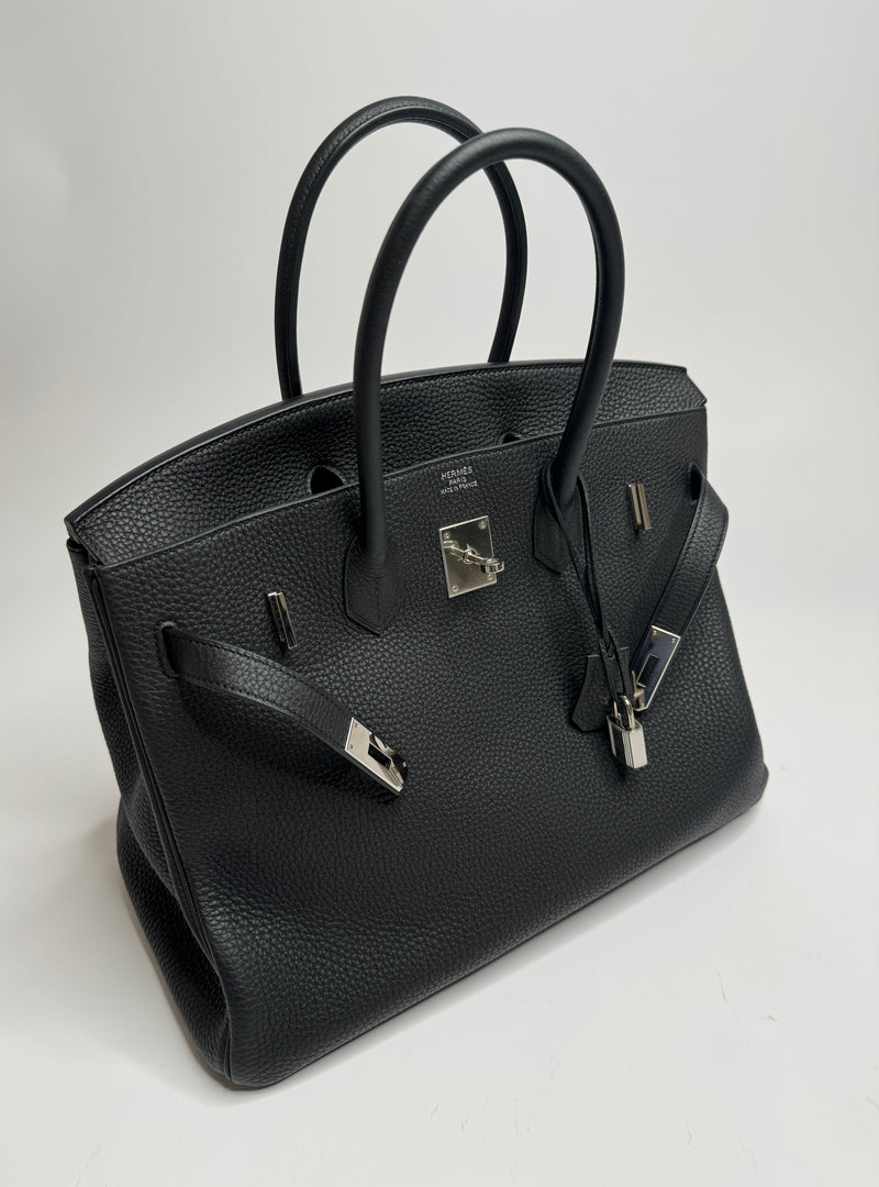 Hermès Birkin 35 In Black Togo With Palladium Hardware
